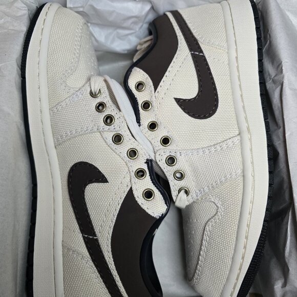 Air Jordan 1 Premium Low Ivory Baroque Brown - Size 8 - Picture 5 of 6